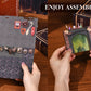 Book Nook Kit Magic House DIY Wooden Puzzle Bookshelf Insert Decor Dollhouse Model Bookend Building Home Decoration Gifts