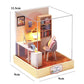 Doll House Kit Mini DIY Flower House Handmade 3D Puzzle Assembly Building Toys Home Bedroom Decoration With Furniture DollHouses