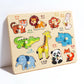 Baby Hand-Hold Puzzle Board – Montessori Wooden Shape Matching Toy for Toddlers, Early Cognitive & Motor Skills Development