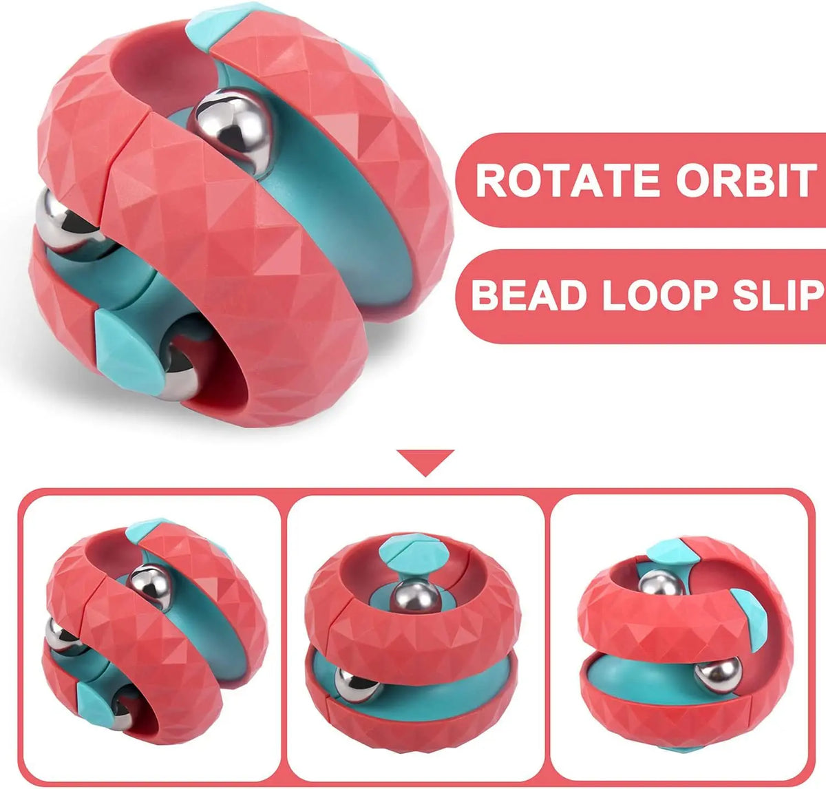 Track ball decompression toy creative toy for children with autism track ball cube anti pressure sensory toy infinite flip
