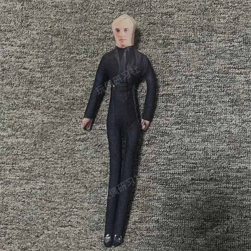 28cm Draco Malfoy Plushie with Skeleton Body Soft Stuffed Animal Toy for Fans Cute Kawaii Room Decoration Gift