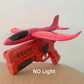 Catapult Foam Plane Gun Fire Outdoor Sports Hand Toss Flying Glider Toy Boys GGirls
