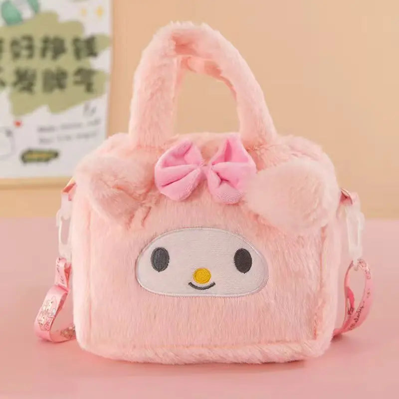 Cartoon Anime Sanrio Handbag Soft And Cute Crossbody Bag Storage Travel Girl Birthday Gift