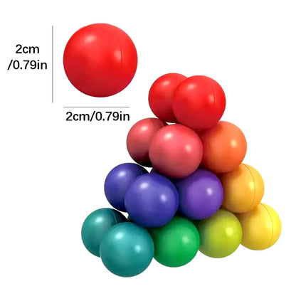 DIY Sensory Fidget Toys 3D Rotating Educational Balls For Stress Anxiety Relief Creative Activities Desk Toy Travel Airplane Toy