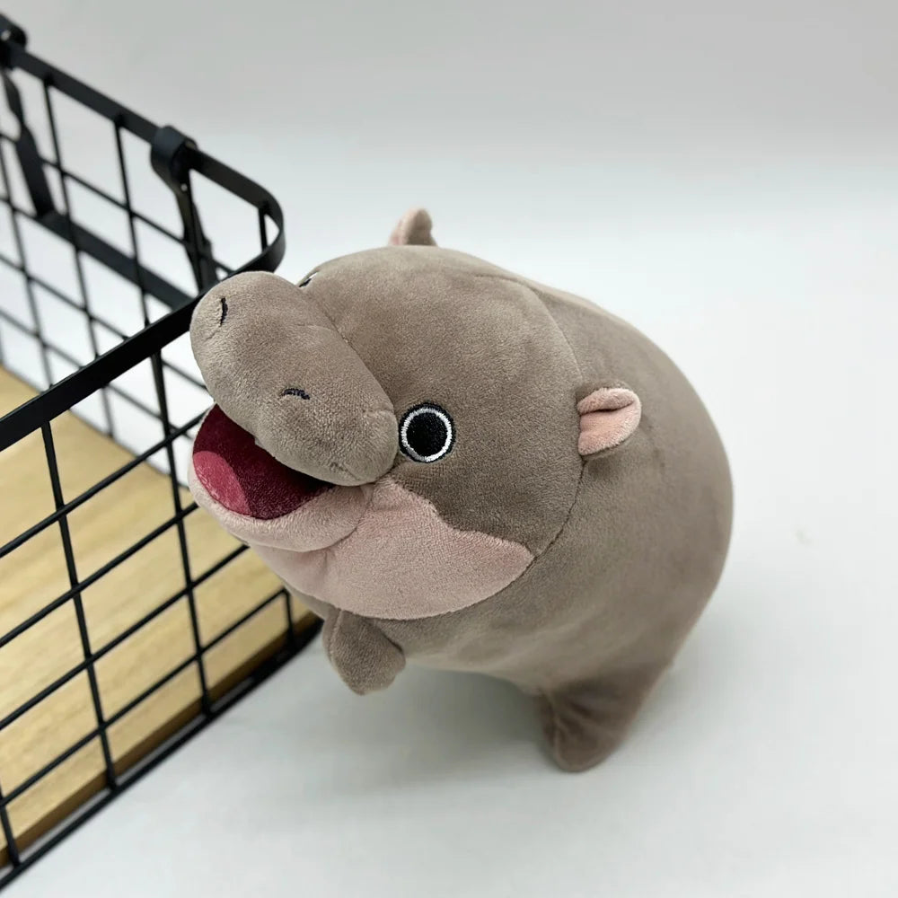 Moo Deng Plush Cute Cartoon Hippo Plushies Soft Stuffed Animal Hug Pillow Back Cushion Kids Toy Girl Boy Gift