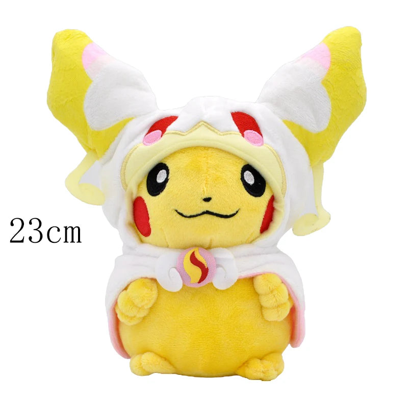 Cos Eevee Pikachu Cosplay Plush Toy Charizard Peluche Snorlax Garchomp Tyranitar Hydreigon Stuffed Animal Doll Plushies Toy Gift
