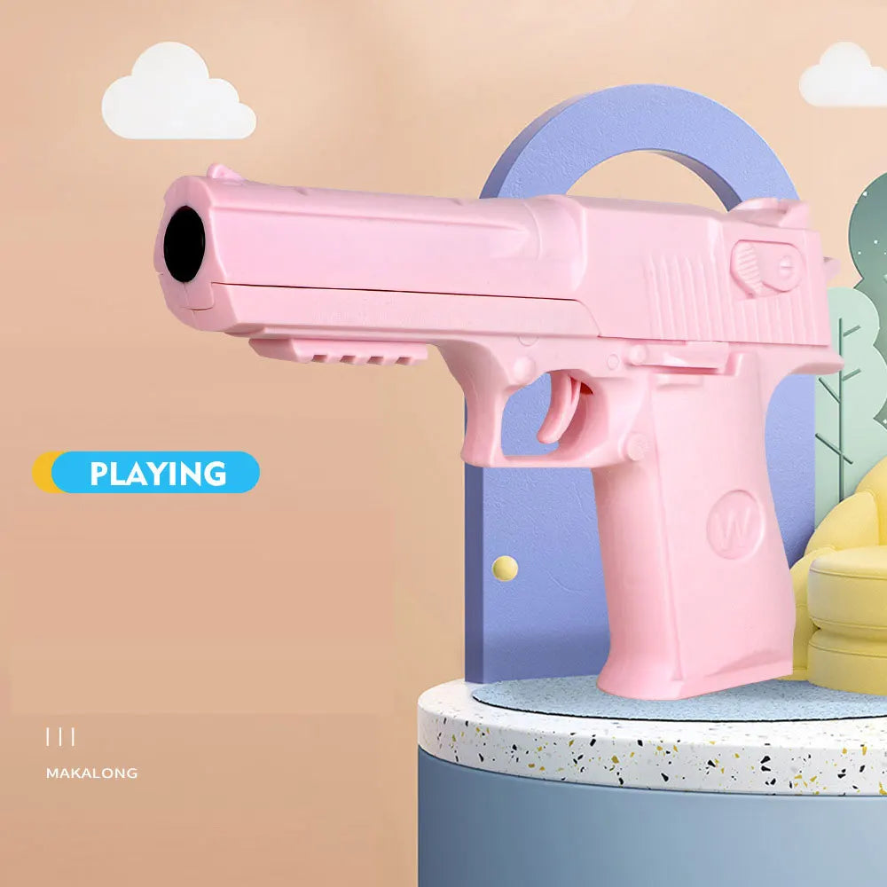 Children Toy Guns Plastic Pistol Manual Handgun Toy Foam Dart Blaster Shooting Model Launcher For Boys Girls Outdoor Games