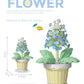 Small Particle Building Block Home Decor Series Flower Potted Plant Toys Set with Permanent Flowers Gift for Plant Arrangements