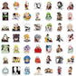 300 Sheets Without Duplication Mix Anime Stickers DIY Car Skateboard Laptop Phone Luggage Waterproof Decals Sticker Kids Toys