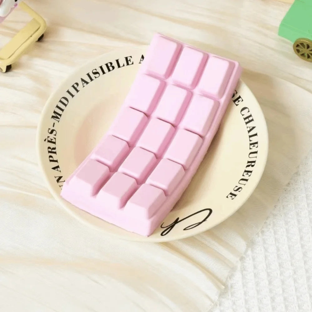 Simulated Chocolate Slow Rising Squishy Slow Rebound Soft Texture Stress Relief Toy Calming Squishes Fidget Toys Hand Relaxation