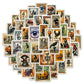 50pcs Cartoon Halloween Stamp Graffiti Stickers for Decorative Scrapbooking Stationery Handbook Skateboard Suitcase Sticker