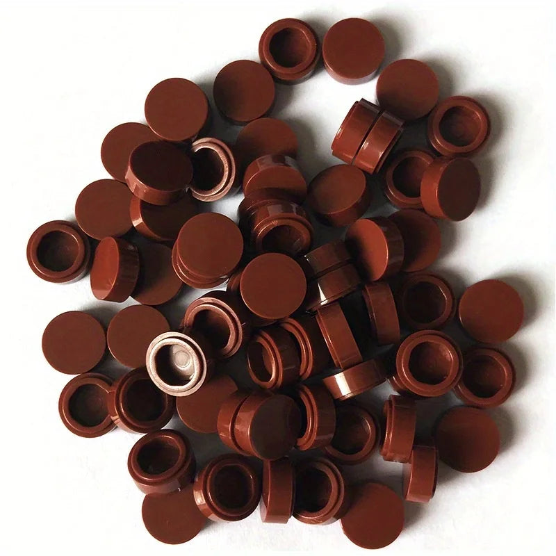 200pcs/lot Tile 1x1 Round Special Brick Building Block Small Particle Bulk Bricks Parts Diy Toy