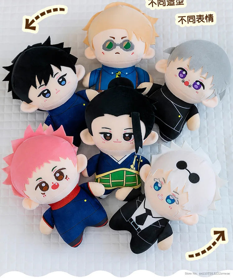 23cm Cartoon Jujutsu Kaisen Plush Dolls Lovely Anime Plush Toy Fushiguro Megumi Itadori Yuji Gojo Satoru Peluche Toy Fans Gift