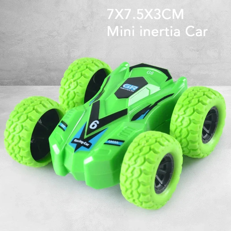 Creative Pull Back Car Double-Side Vehicle Inertia Safety and Fall Resistance Shatter-Proof Model for Kids Children's Toys Car
