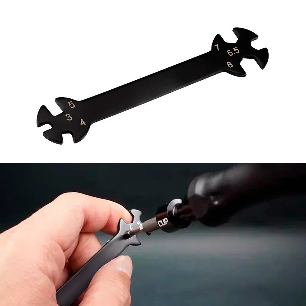 9IMOD Multifunction 6 in1 Repair Wrench 3/4/5/5.5/7/8mm Turnbuckle and Nut Spanner Tool for RC Drone Car Boat Off-road Vehicle
