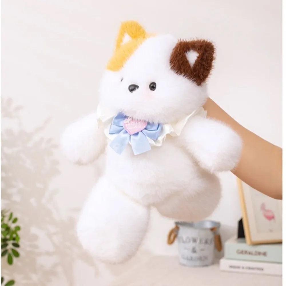New Running Bear Plush Toys Cartoon Rabbit 40cm Stuffed Animal Stuffed with Bib Running Animal Kids