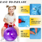 18" Hopper Ball with Handle Bouncing Ball Marble Bouncy Balls Hopping Toys Inflatable Hop Ball Jumping Ball for Boys Girls