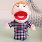 28-33cm Kids Plush Finger & Hand Puppet Popular Activity Boy Girl Role Play Bedtime Story Props Family Role Playing Toys Doll