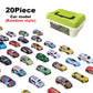 20/30/50Pcs Mini Car Set Inertia Pull Back Cars for Boys Plastic Vehicle Model Collection Toys Birthday New Year Gifts for Kids