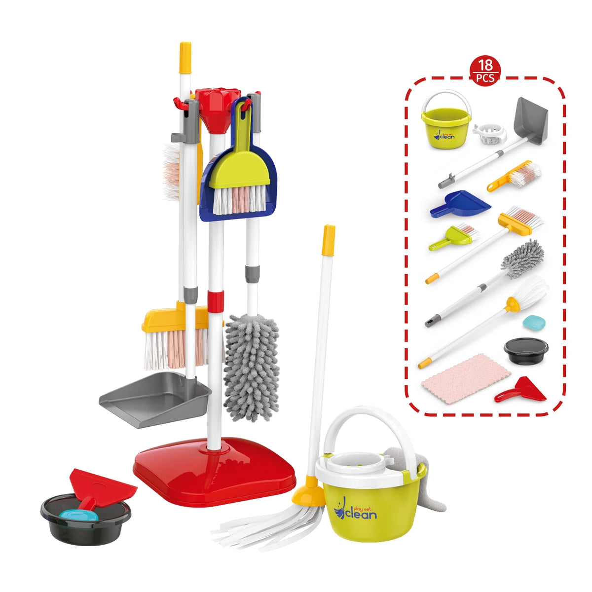 Children's Simulation Cleaning Toys Cleaning Vacuum Cleaner Dustpan Tool Set