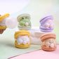 Creative Spit Bubble Burger Squishy Toy Cute Macaron Cartoon Stress Relief for Adults Office Vent Prank Desktop Decor Ornaments