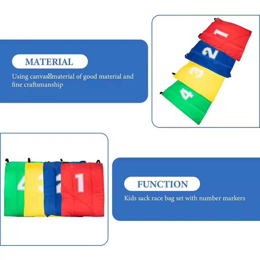 1pcs Colorful Kids Jumping Bags Foldable Lightweight Kids Field Race Bag Portable Easy To Carry Outdoor Games Outdoor Race Bags