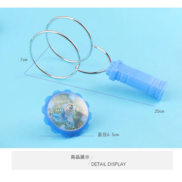 Led Magic Magnetic Orbit Spinning Top Toy Creative Hand Cranked Color Luminous Spinning Toys For Children Gifts