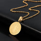 Catholic Saint Benedict Medallion Pendant Necklace Stainless Steel San Benito Collares Choker Women Men
