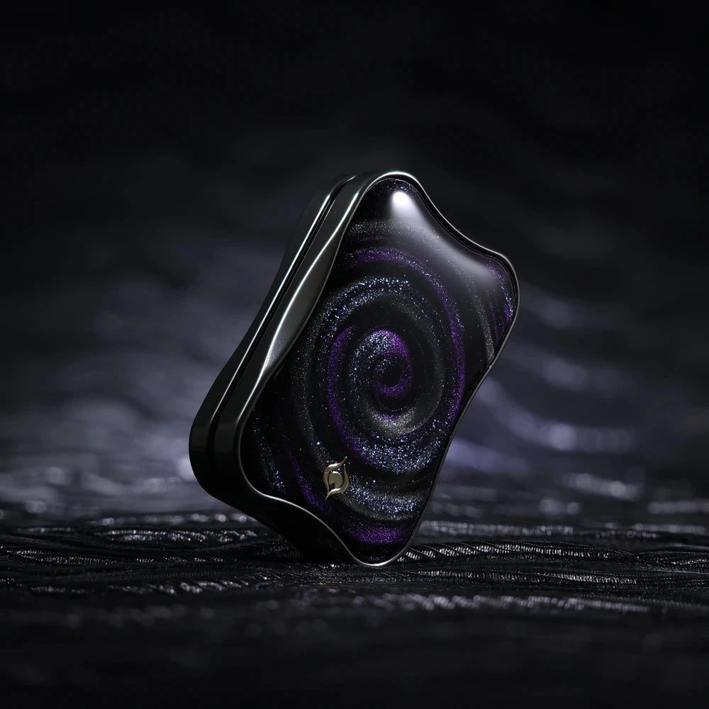 Peacock Aura Sand Slim Pro Unlimited Pushing Slider Fidget Slider Stainless Steel Titanium Zirconium Stress Relief Toy For Adult