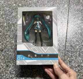 Figma 014 114 Hatsune Miku Anime Action Figurine Joint Movable Face Interchangeable Singer Collectible Model Desktop Decoration