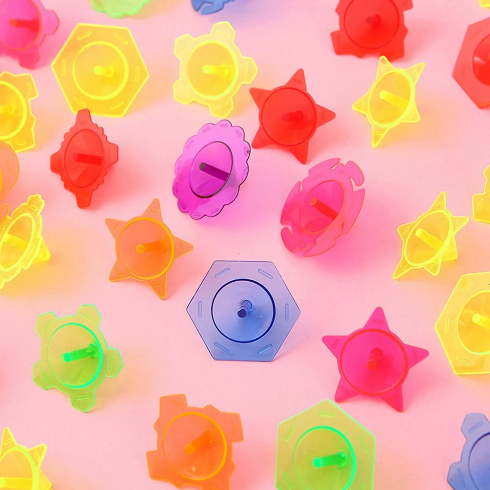 100PCS for Kids Boys Girls Mini Gyro Toy Plastic Colorful Sensory Toys Party Favors Stress Relief Gifts Stocking Stuffers