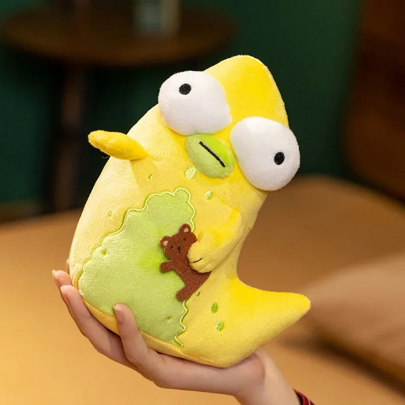 19cm Solar Opposites Yellow Monster Plush Toy Cute The Pupa Big Eyed Stuffed Anime Doll Soft Cuddly Plushie Birthday Gifts Fans