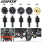 AXSPEED Steel Gear Overdrive Worm Differential Axle Parts 12T 13T 14T 16T 18T for 1/24 Axial SCX24 RC Crawler Car Upgrade