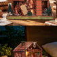 DIY Miniature Dollhouse Totem Book Nook Kit Coyote 3D Wooden Puzzle Building Blocks Puzzle Model Building Home Decoration Gifts