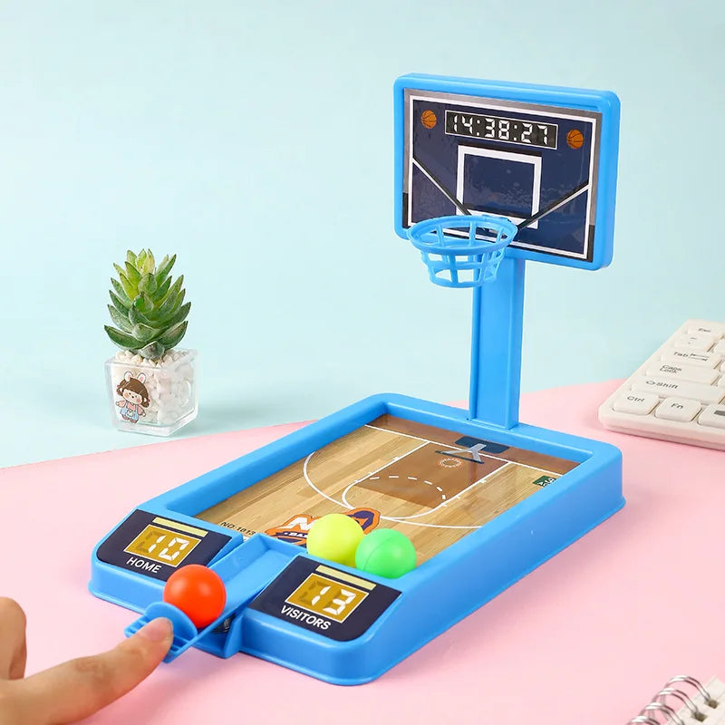 New Shooting Game Machine Mini Basketball Rack Shooting Machine Interaction Indoor Leisure Educational Toy