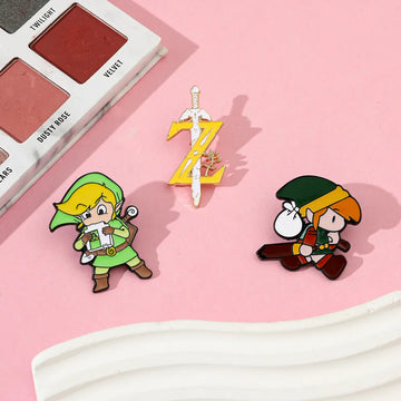Anime Game Badges Enamel Brooches Metal Lapel Pins for Backpacks Costume Fashion Jewelry Cosplay Accessories Gifts