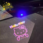 Car Welcome Light Hello Kitty Wireless Door Projector Lamp Auto Induction Ground Projection Car Atmosphere Light Decoration Toys