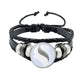 Mega Stone Key Chain Anime Peripheral Creativity Exquisite Fashion Black Leather Rope Buckle Key Chain Trend
