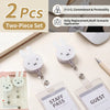 Kawaii Miffy ID Set Hanging Rope Buckle Scalable Student Chest Badge ID Doctor Nurse Work Card Holder Hanging Rope Badge Clip