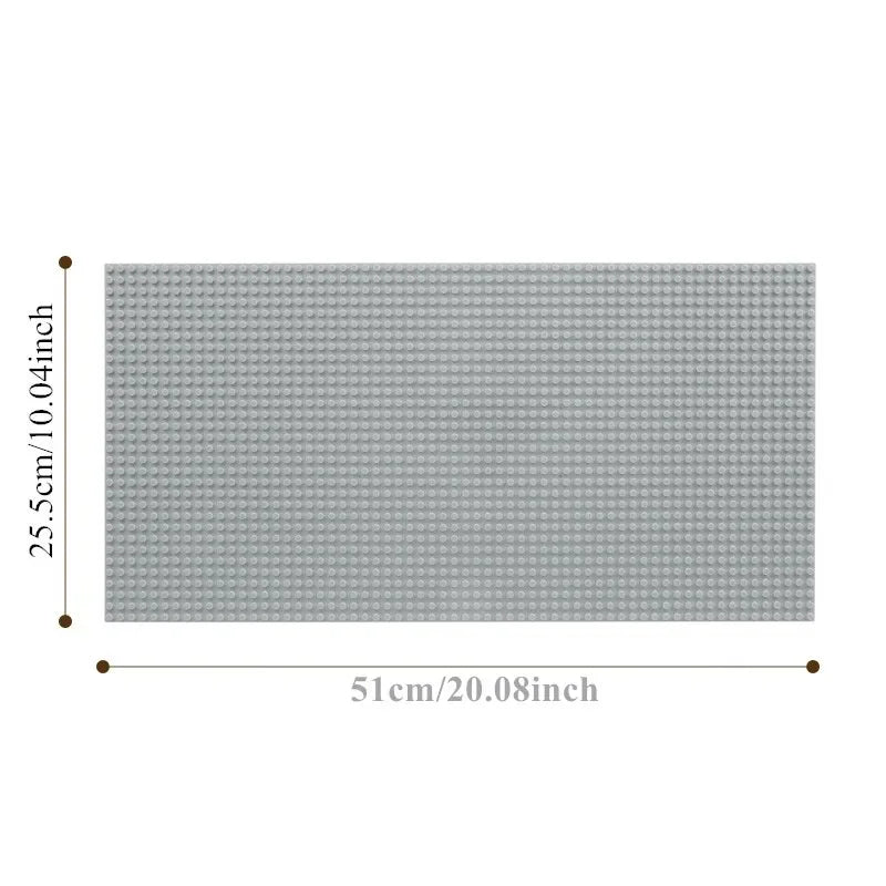32*64 Holes Classic Building Blocks Base Board, DIY Assembled Building Blocks Wall Compatible With Brand Gift Toys for Children