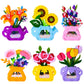 DIY Flower Toys Montessori Arts Crafts Non-weaving Handicrafts Flowerpot Toys for Kid Gift Early Preschool Educational Gift