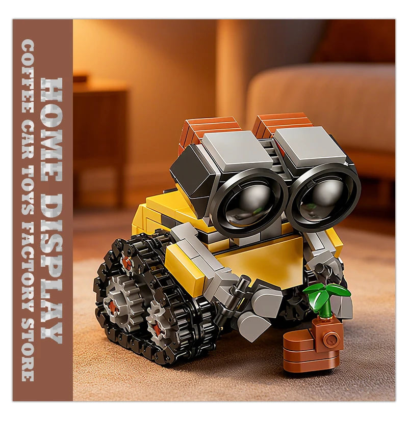 Space Mini Robot MOC Building Bricks Toys 217Pcs Tracked Bot Model Classic Movie Sci-Fi Blocks Dolls Kids Adult Christmas Gifts