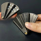 Metal EDC Fingertip Folding Fan Pressure Reducing Push Card Mechanical Coin Toy Anti Stress Relief Sensory Fidget Toy for Adults