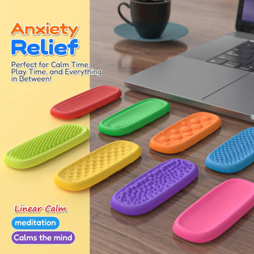 8Pcs Silicone Sensory Strip Fidget Toys Autism Decompression Calming Fidgeting For Adults Stress Desk Anxiety Relief Sensory Toy