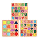 Wooden Alphabet & Number Puzzle | Montessori Learning Toy for Kids