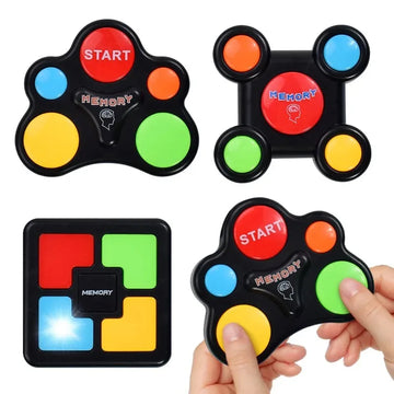 Children's Memory Game Machine LED Light Sound Effect Multi-Person Interactive Toys Training Hand-Eye Coordination Game Machine