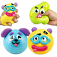 New Smushers Squishy Pinch Pressure Ball DIY Emoticons Dog Face Slow Rebound Squeeze Squishy Soft Decompression Adult Fun Gifts