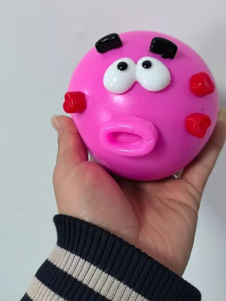 Dog Face Swap Squishy Toy Soft Moldable Cute Slow Rise Squeeze Toy Relaxing Sensory Fidget for Adults Home Office Play Gift ﻿
