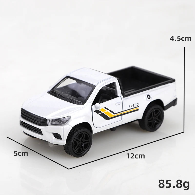 Retro Classic Hella-Style Pickup Truck, Die-Cast Metal, Boy's Toy, Exquisite Collectible, 1/36 Scale (Bagged)