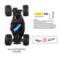 4-Way Remote Control Car with Lights, Anti-Slip Rubber Tires, Outdoor Off-Road Climbing Toy Car Model for Kidsren and Boys